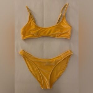 Triangl XS orange velvet bikini